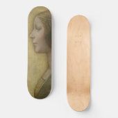 Die schöne Prinzessin (von Leonardo da Vinci) Skateboard (Vorderseite)