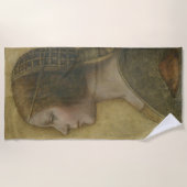 Die schöne Prinzessin (von Leonardo da Vinci) Strandtuch (Vorderseite)