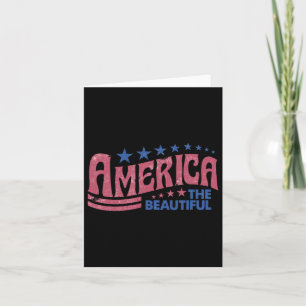 Die schöne Retro Vintage amerikanische 4. Juli Karte