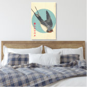 Die schöne Schwalbe Leinwanddruck (Insitu (Schlafzimmer))