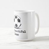 Die schöne Tasse des Spiels (Fußball) (VorderseiteRechts)