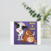 Die Schöne und das Biest Cowstyle Postkarte (Stehend Vorderseite)