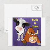 Die Schöne und das Biest Cowstyle Postkarte (Vorne/Hinten)