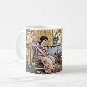 Die Schöne und das Biest von Walter Crane 1874 Kaffeetasse