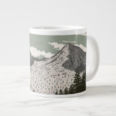 Die schöne Winter-Skilandschaft Jumbo-Tasse (Vorderseite Rechts)