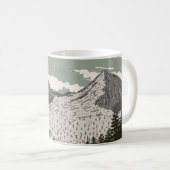 Die schöne Winter-Skilandschaft Kaffeetasse (VorderseiteRechts)