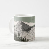 Die schöne Winter-Skilandschaft Kaffeetasse (Vorderseite Links)