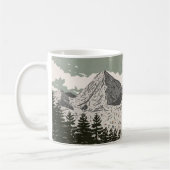 Die schöne Winter-Skilandschaft Kaffeetasse (Links)