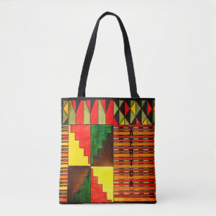 Die schönen Farben Afrikas Tote Tag Tasche