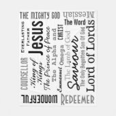 Die schönen Namen Jesu Fleecedecke (Vorderseite)