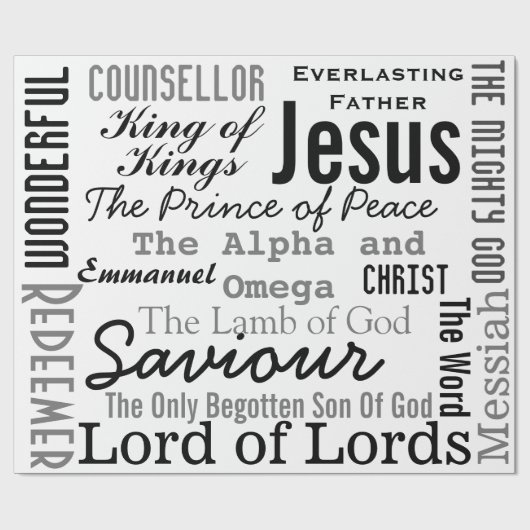 Die schönen Namen Jesu Geschenkpapier (Flach)