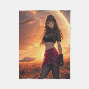 Die Schönheit aus einer anderen Galaxie Fleecedecke