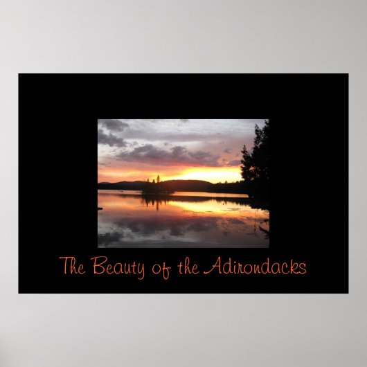 Die Schönheit der Adirondacks Poster (Vorne)
