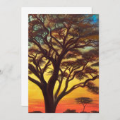 Die Schönheit der afrikanischen Landschaft Einladung (Vorne/Hinten)