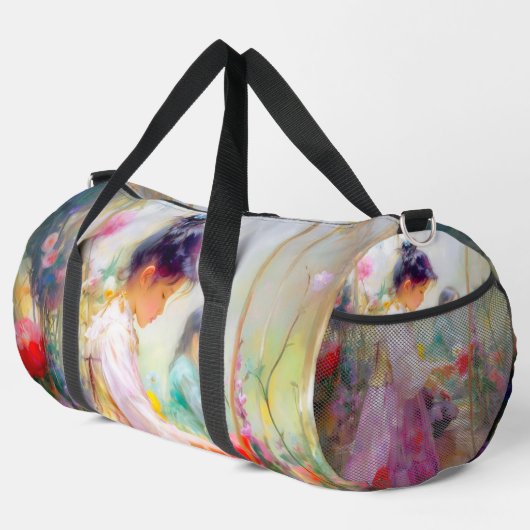 Die Schönheit der Blume Duffle Bag (Rechte Ecke)