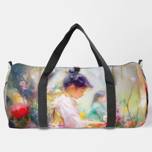 Die Schönheit der Blume Duffle Bag (Rückseite)