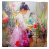 Die Schönheit der Blume Fliese (Vorderseite)