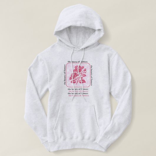 die Schönheit der Blume Hoodie (Design vorne)