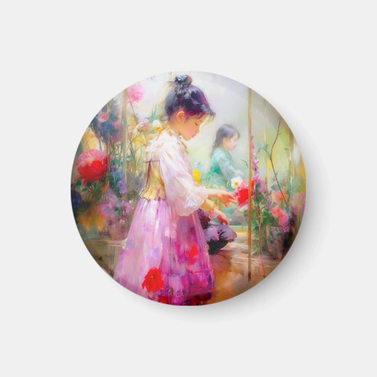 Die Schönheit der Blume Magnet (Vorne)