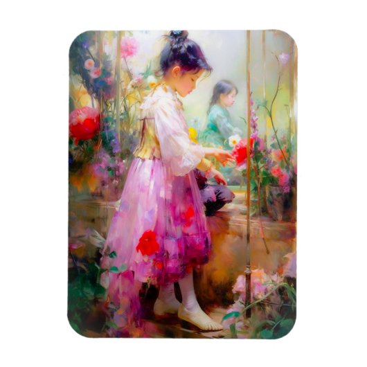 Die Schönheit der Blume Magnet (Vertikal)