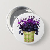 Die Schönheit der Hauspflanzen und Blume" Button (Vorne & Hinten)