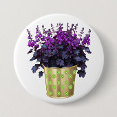 Die Schönheit der Hauspflanzen und Blume" Button (Vorderseite)