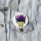 Die Schönheit der Hauspflanzen und Blume" Button (Beispiel)