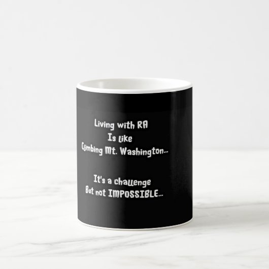 Die Schönheit der Herausforderung Kaffeetasse (Mittel)