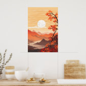 Die Schönheit der Herbstlandschaften erfassen Poster (Küche)