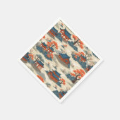 Die Schönheit der koreanischen Paläste mit Papiers Serviette (Ecke)