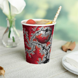 Die Schönheit der Mandelbrots-Papierhüllen Pappbecher