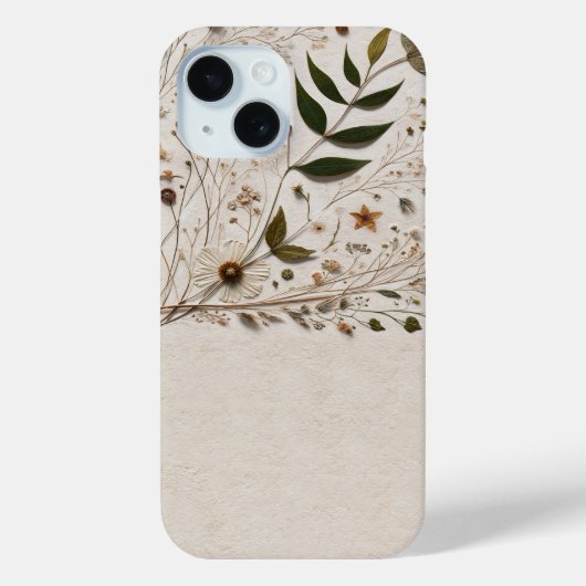 Die Schönheit der Natur Botanische Blume & Blätter Case-Mate iPhone Hülle (Rückseite)