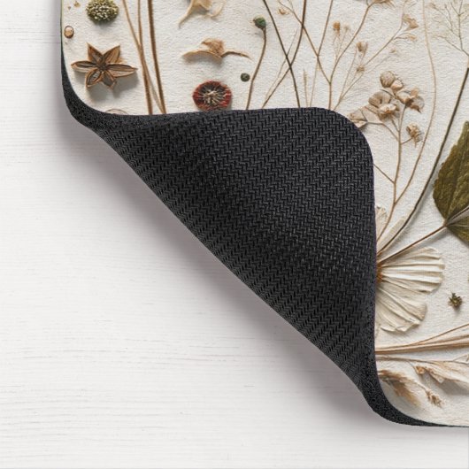 Die Schönheit der Natur Botanische Blume & Blätter Mousepad (Ecke)