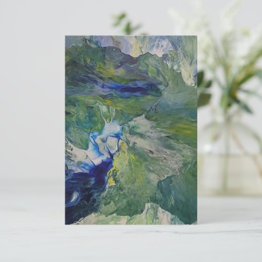 Die Schönheit der Natur Dankeskarte (Stehend Vorderseite)