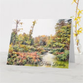 Die Schönheit der Natur - Geburtskarte Karte (Gelbe Blume)