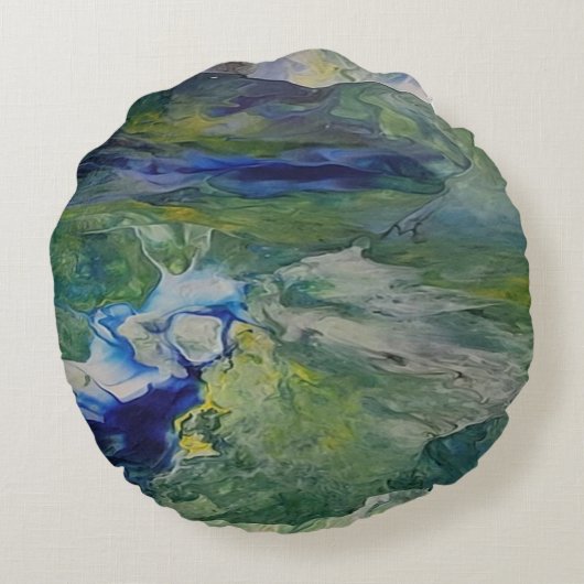 Die Schönheit der Natur Rundes Kissen (Rückseite)