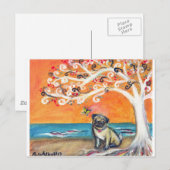 die Schönheit der Orange Postkarte (Vorne/Hinten)