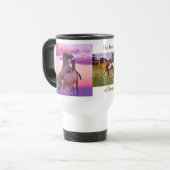 Die Schönheit der Pferde-Tasse Reisebecher (Vorderseite Links)