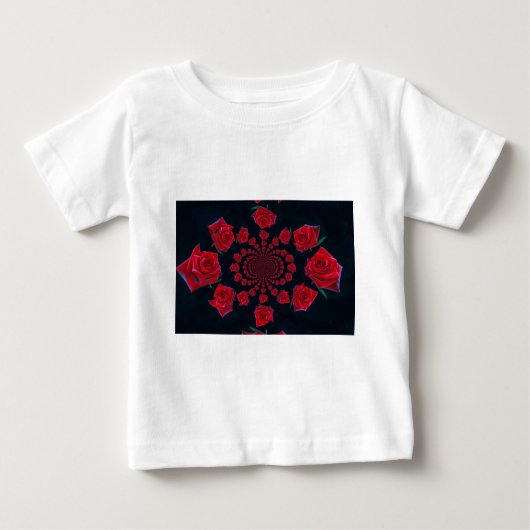 Die Schönheit der Rose: Blumenfantasie Baby T-shirt (Vorderseite)