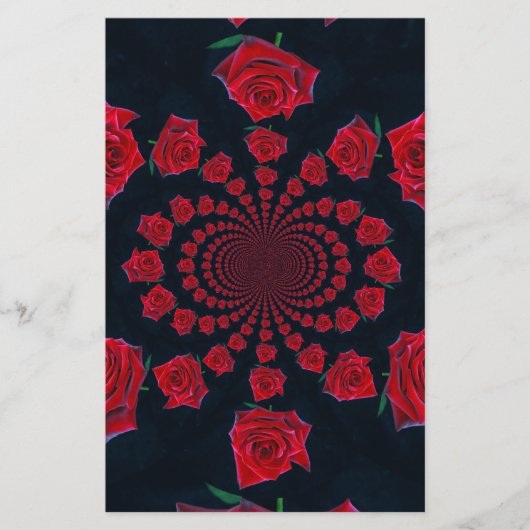 Die Schönheit der Rose: Blumenfantasie Briefpapier (Vorderseite)