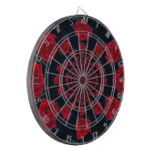 Die Schönheit der Rose: Blumenfantasie Dartscheibe (Vorderseite Links)