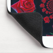 Die Schönheit der Rose: Blumenfantasie Mousepad (Ecke)