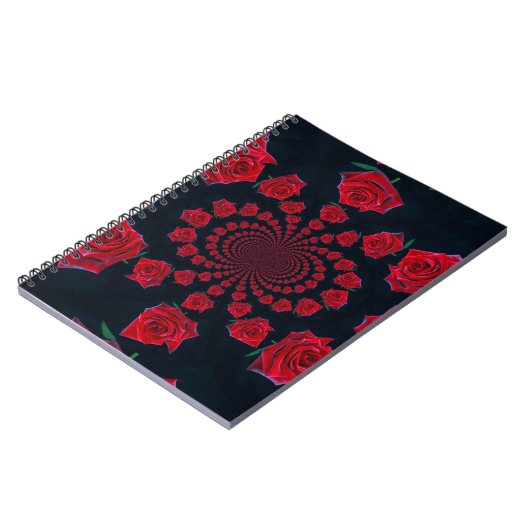 Die Schönheit der Rose: Blumenfantasie Notizblock (Linke Seite)