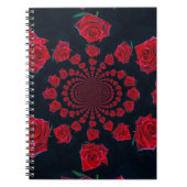 Die Schönheit der Rose: Blumenfantasie Notizblock (Vorderseite)