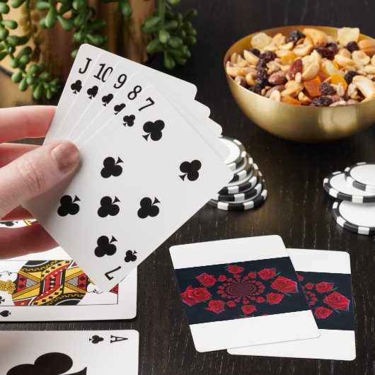 Die Schönheit der Rose: Blumenfantasie Spielkarten (In Situ)