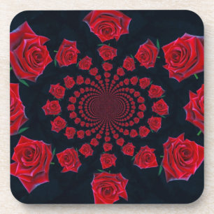 Die Schönheit der Rosen: Florale Fantasie Getränkeuntersetzer