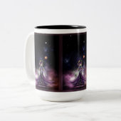 Die Schönheit des Fraktals von Trilia Zweifarbige Tasse (Vorderseite Links)