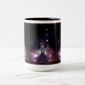 Die Schönheit des Fraktals von Trilia Zweifarbige Tasse (Mittel)