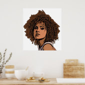 Die Schönheit des Haar-Posters Poster (Küche)