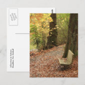 Die Schönheit des Herbstes Postkarte (Vorne/Hinten)